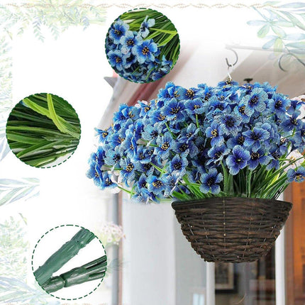 12pcs Artificial Flowers Set for Home Decor Wedding Party Fake Floral Decor