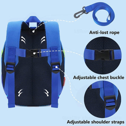 Kids Safety Harness Backpack Leash Child Toddler Anti-lost Dinosaur Bag Cartoon - Aimall