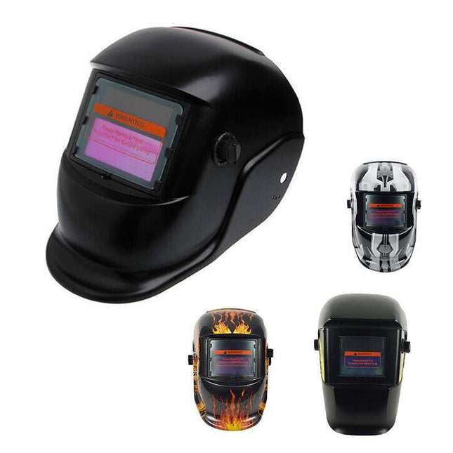 Auto Darkening Solar Welding Helmet Mask Arc Tig Mig Skull Welder Machine Au - Aimall