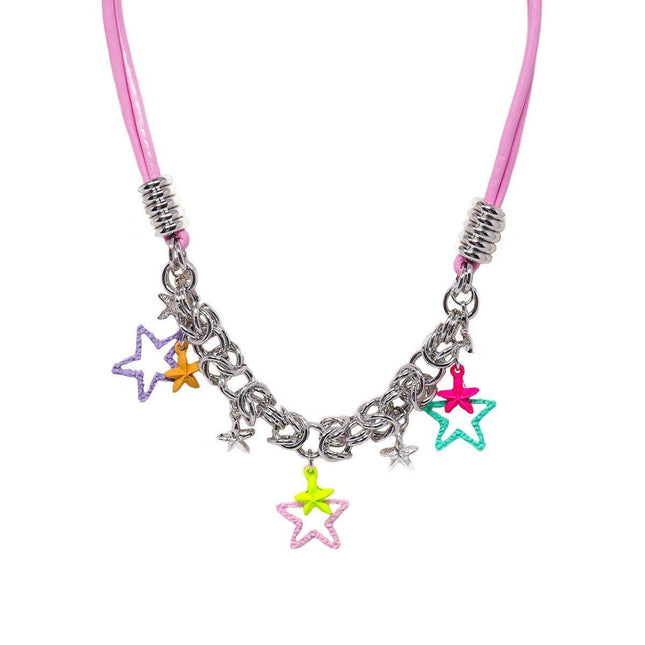 Colourful Star Pendant Necklace Fashion Jewellery Women Girls Trendy Gift