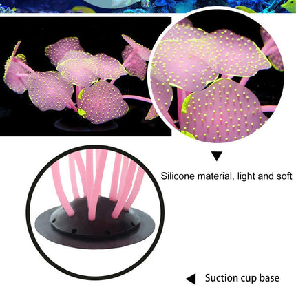 Silicone Artificial Aquarium Plants Underwater Fish Tank Decoration Decor Set