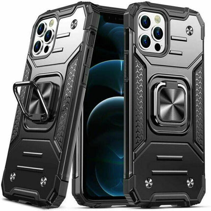 Shockproof Ring Case For iPhone 14 Plus Blue/Black/Red - Aimall
