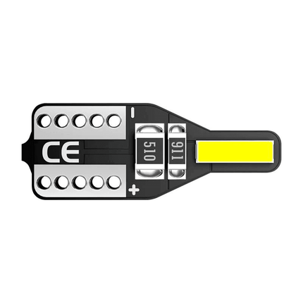 10PCS Canbus T10 LED 7020 SMD White Car Side Wedge Light Globe Bulbs 194 168 W5W - Aimall
