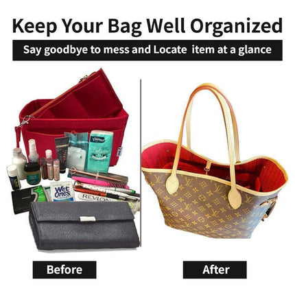 Felt Bag Purse Organizer Insert For Speedy 30,35 and Neverfull - Aimall