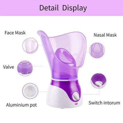 For Nymph Face Spa Home Office Facial Steamer Sauna Pores Skin Deep Cleanse Mist - Aimall