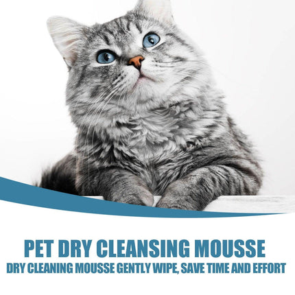 Pet Dry Cleaning Foam No Water Needed Deodorant Shampoo for Dogs and Cats
