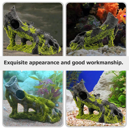 Resin Fish Tank Decorations Aquascape Dead Wood Ornament Simulation for Aquarium