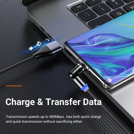 540° Rotate Magnetic Charging Cable For TypeC - Aimall
