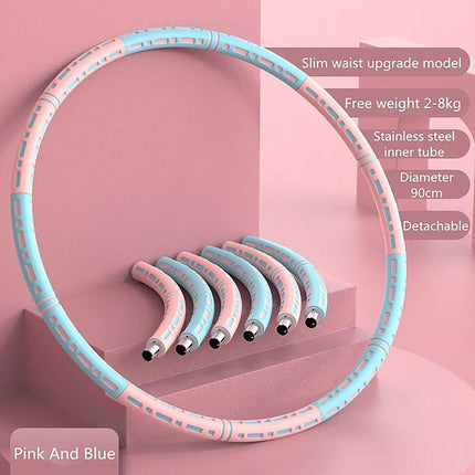 Detachable Weighted Hula Hoop Fitness Equipment for Home Exercise Use
