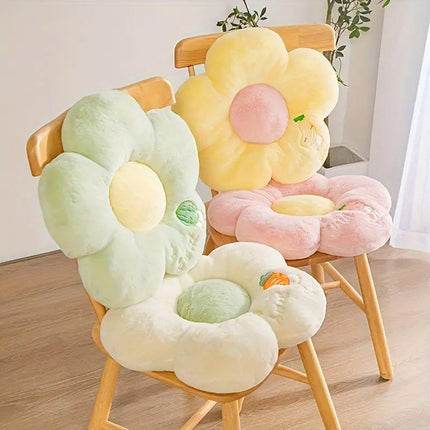 Cute Sunflower Floor Cushion Soft Chair Pad Summer Office Student Seat Pillow