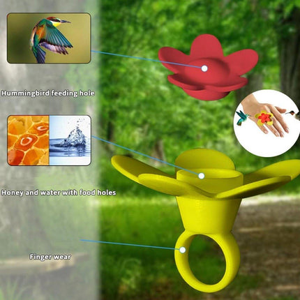 Wearable Bird Feeder Hummingbird Feeder Portable Handheld Bird Feeding Tool