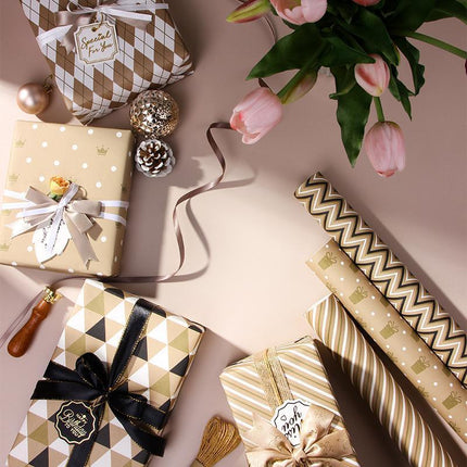 Vibrant Birthday Wrapping Paper with colorful designs