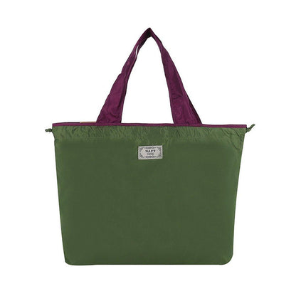 Ultra-Light Foldable Large Capacity Portable Shopping Bag with Drawstring Mouth