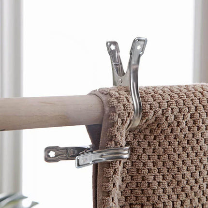Large Stainless Steel Clothes Pegs Hanging Clip Laundry Windproof Clamp - Aimall