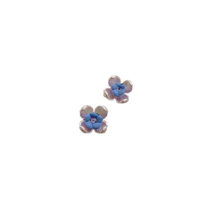 925 Silver Needle Rose Petal Earrings Long Acrylic Tassel Eardrop Women - Aimall
