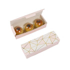 25pcs Long Strip Clamshell Packaging Box 3-Compartment Dessert Storage Box