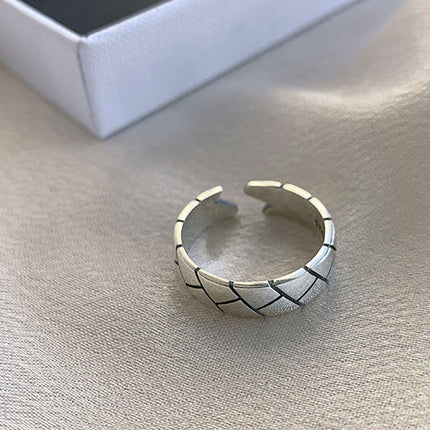 Silver Vintage Index Finger Ring Women Fashion Jewelry Adjustable Statement