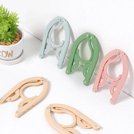 5/10pcs Travel Portable Folding Hangers for Clothes Business Trip Essentials