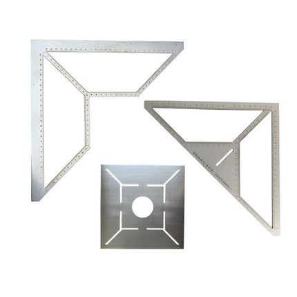 Industrial Floor Drain Positioning Ruler Multi-pattern Measuring Tool Accessory