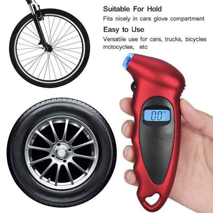 LCD Tyre Car air pressure tester Digital Gauge Auto Truck Tire Motorcycle Meter - Aimall