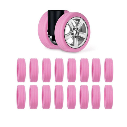 16 PCS Silicone Luggage Wheels Cover Caster Shoes Wheel Protector for Luggage - Aimall