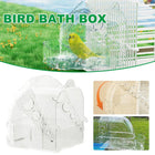 Parrot Bathing Cage Accessories Large Multi Purpose Bird Bathtub Sleeping Nest
