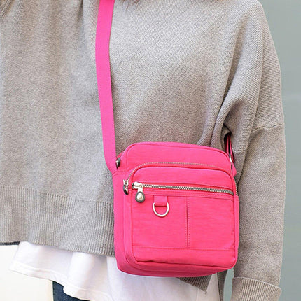 Ladies Shoulder Bag Nylon Fabric Lightweight Crossbody Small Casual Handbag