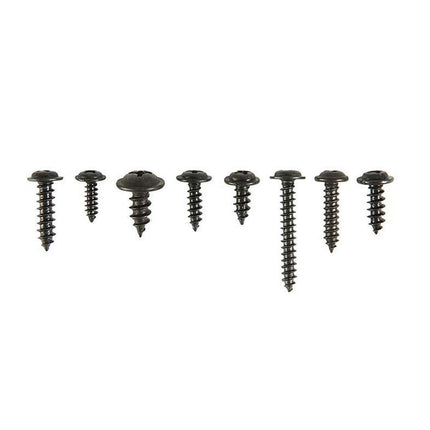 340PCS Black Self Tapping Screws Assortment for Metal Wood Repair and Fixing