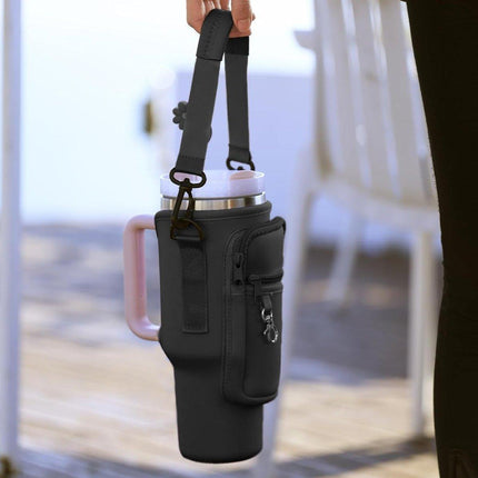Portable Cup Sleeve Drink Holder Reusable Water Bottle Carrier Travel Bag