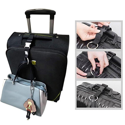 5PCS Luggage Anti Theft Multi-role Metal Buckle Hook Load Bearing Suitcase Strap