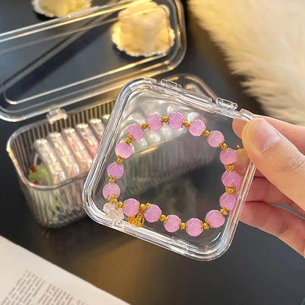 15pcs Transparent Storage Box Jewelry Organizer Bracelet Necklace Anti-Oxidation