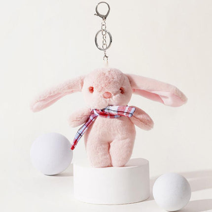 Cartoon Rabbit Doll Plush Toy Key Chain Accessories Bag Pendant Gift Keychain - Aimall
