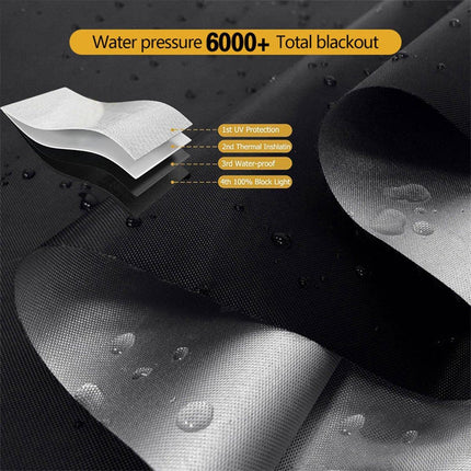 Portable Blackout Curtains for Sunscreen Window Shades Light Blocking Drapes