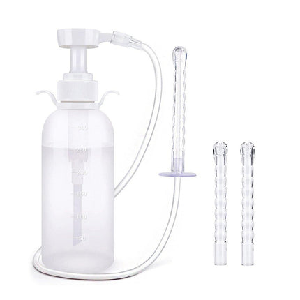 Reusable Douche Enema Kit Pump Anal Vaginal Cleaner Colon Rectal Enema Bottle