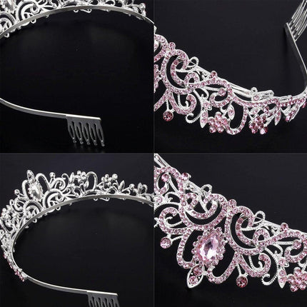 Princess Rhinestone Queen Hair Tiara Headband Hair Accessories Crystal Crown