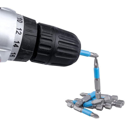 10PCS Anti Slip Electric Hex Shank Magnetic 50mm PH2 Cross Head Screwdriver Bits - Aimall