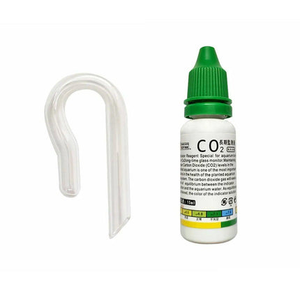 Aquatic CO2 Drop Checker Glass Aquarium Monitor Kit Accurate Fish Tank Tester