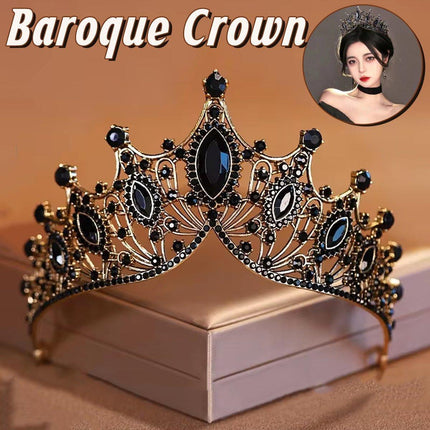 Bridal Tiara Baroque Style Crown Wedding Party Headpiece Women Dress Accessories