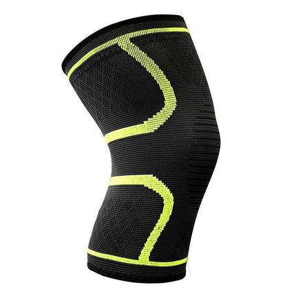 AOLIKES®3D Weaving Knee Support Brace Sleeve Sports Joint Kneelet Leg Breathable Green - Aimall
