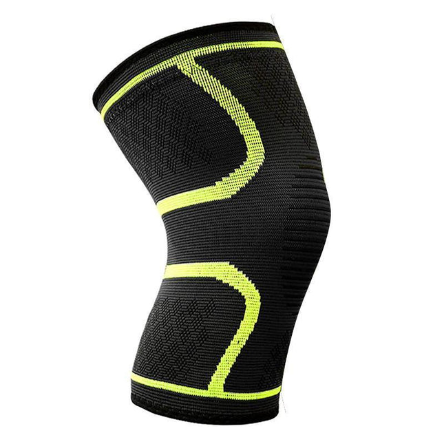 AOLIKES®3D Weaving Knee Support Brace Sleeve Sports Joint Kneelet Leg Breathable Green - Aimall