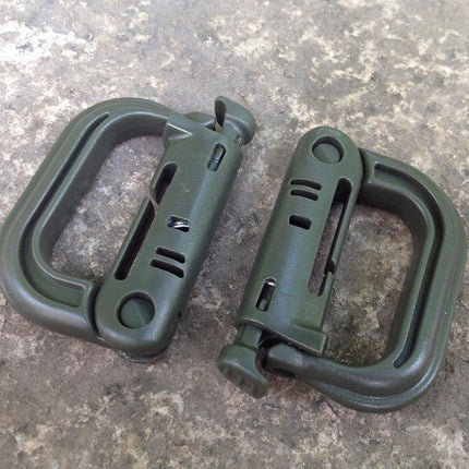 2/5pcs Outdoor D-ring Buckle for Backpack Mountaineering Hiking Camping Clip