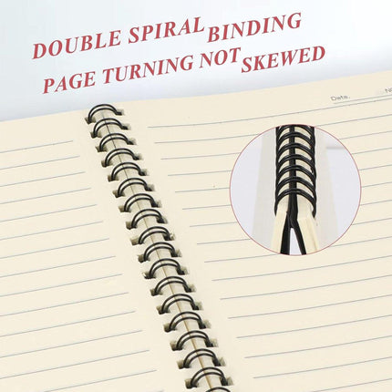 6pcs B5 Spiral Notebook Lined Notepad Stationery School Office Writing Journal