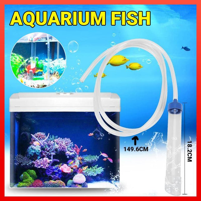 Aquarium Fish Tank Gravel Cleaner Syphon Vacuum Water Changer Pumps Siphon Hose - Aimall