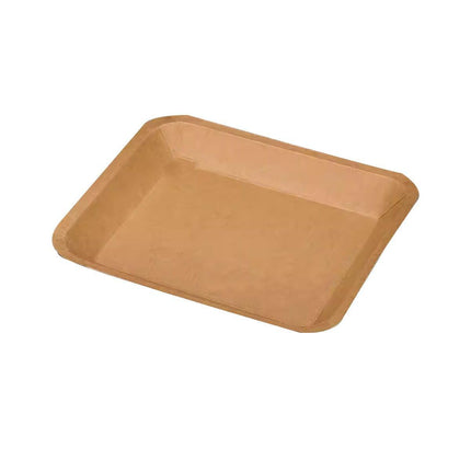100pcs Eco-friendlyKraft Paper  Trays for Fries Snacks Greaseproof Hot Dog Trays