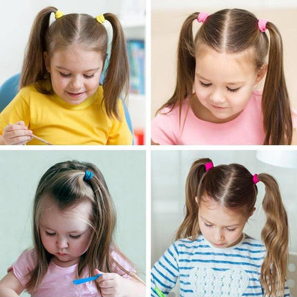 200Pcs Women Girls Hair Bands Ties Rope Rings Elastic Hairband Ponytail Holder