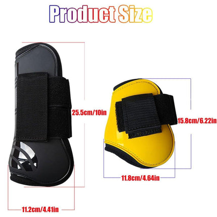 4pcs Show Jumping Horse Leg Warmers Gaiters for Joint Protection Equine Gear