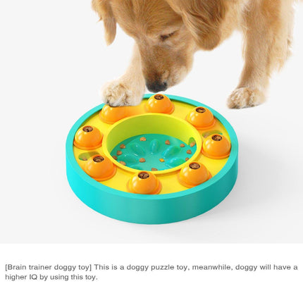 Interactive Slow Feeder Toy for Dogs Cats Pet Puzzle Hidden Treat Food Dispenser
