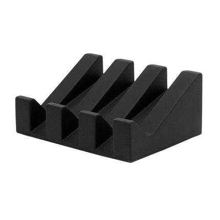 2PCS Silicone Soap Dish Holder Set Non-Slip Draining Soap Box Washable Pad Tray