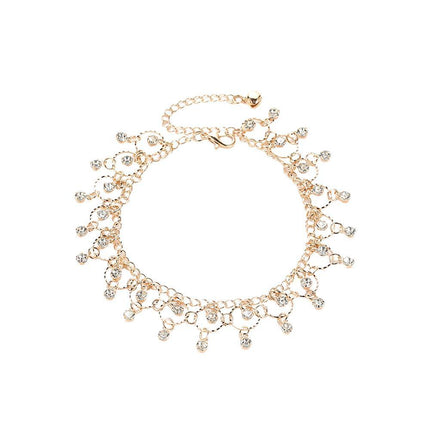Boho Beach Anklet for Women Fringe Dance Jewelry Fashion Ankle Bracelet Chain