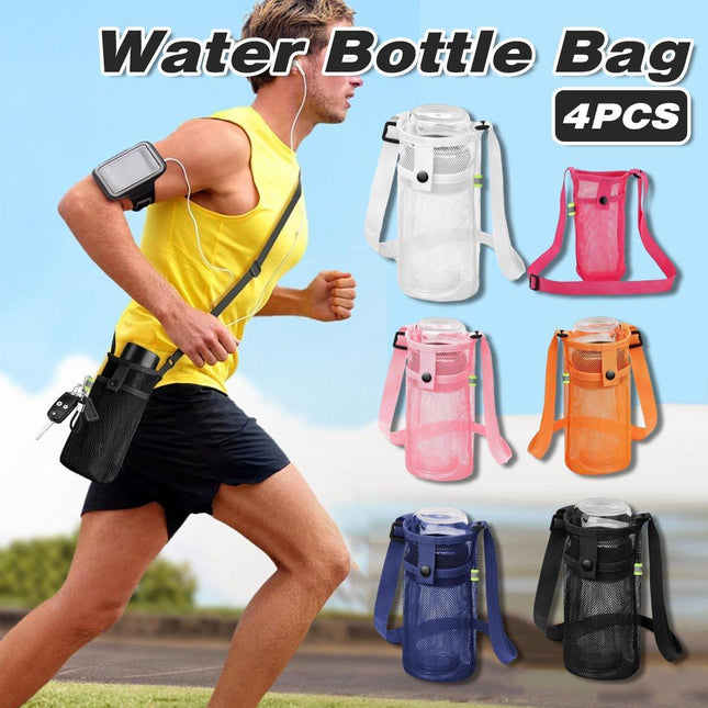 4PCS Outdoor Travel Water Bottle Holder Bag Hanging Pouch for Camping Hiking